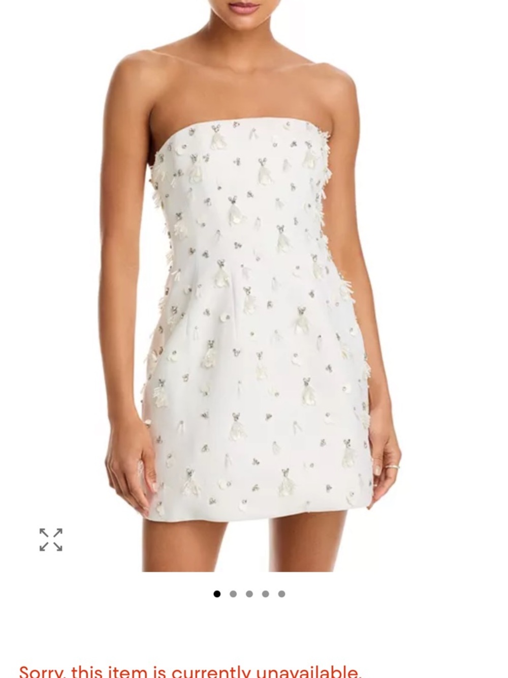Jonathan Simkhai Yasmin strapless mini dress